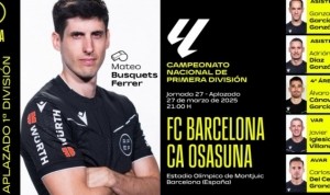 西甲第27轮巴萨VS奥萨苏纳裁判安排：费雷尔执法